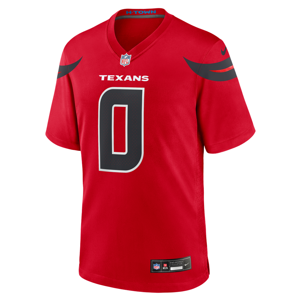 Houston Texans Azeez Al-Shaair Navy Team Game Jersey product image 14, provided for visual reference and product detail