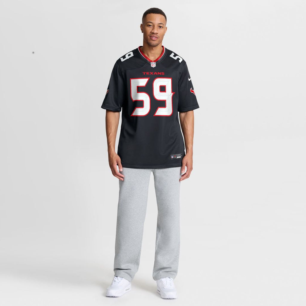 Houston Texans DeMeco Ryans Navy Team Retired Game Jersey product image 4, provided for visual reference and product detail