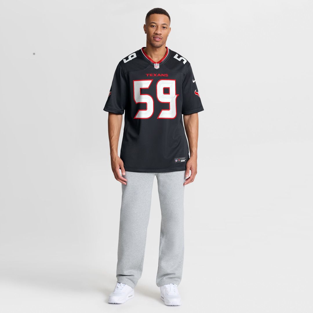 Houston Texans DeMeco Ryans Navy Team Retired Game Jersey product image 4, provided for visual reference and product detail