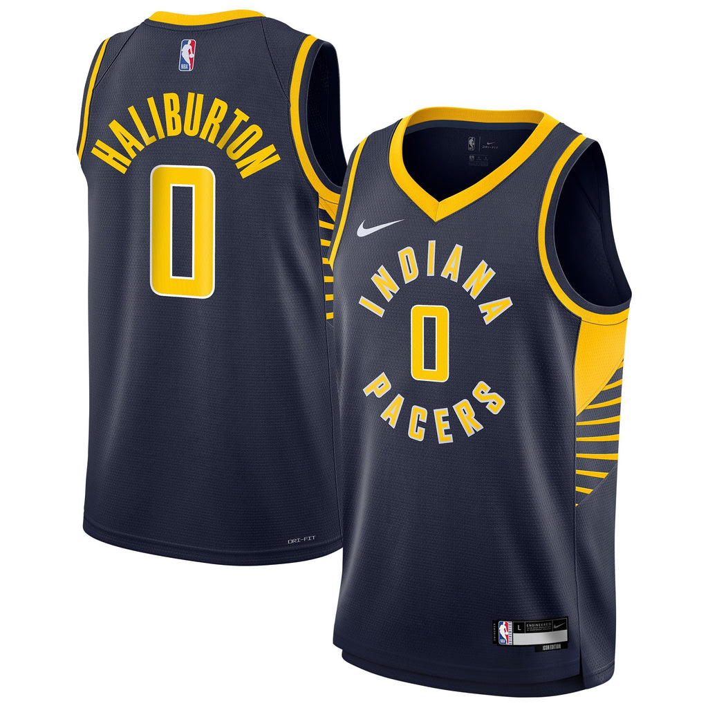 Tyrese Haliburton Indiana Pacers Swingman Icon Jersey - Youth product image 1, provided for visual reference and product