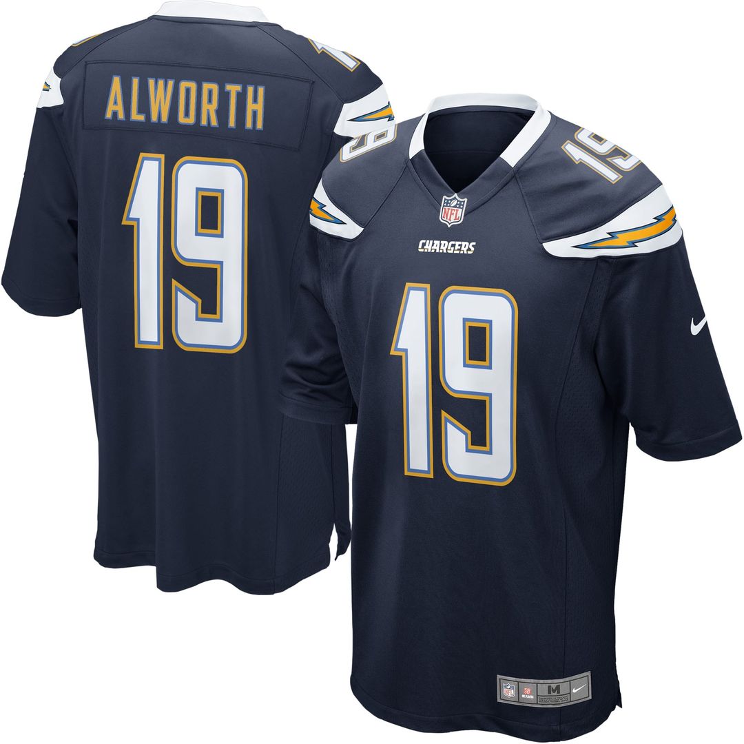 San Diego Chargers Lance Alworth Navy Gridiron Classics Retired Player Game Jersey product image 1, provided for visual