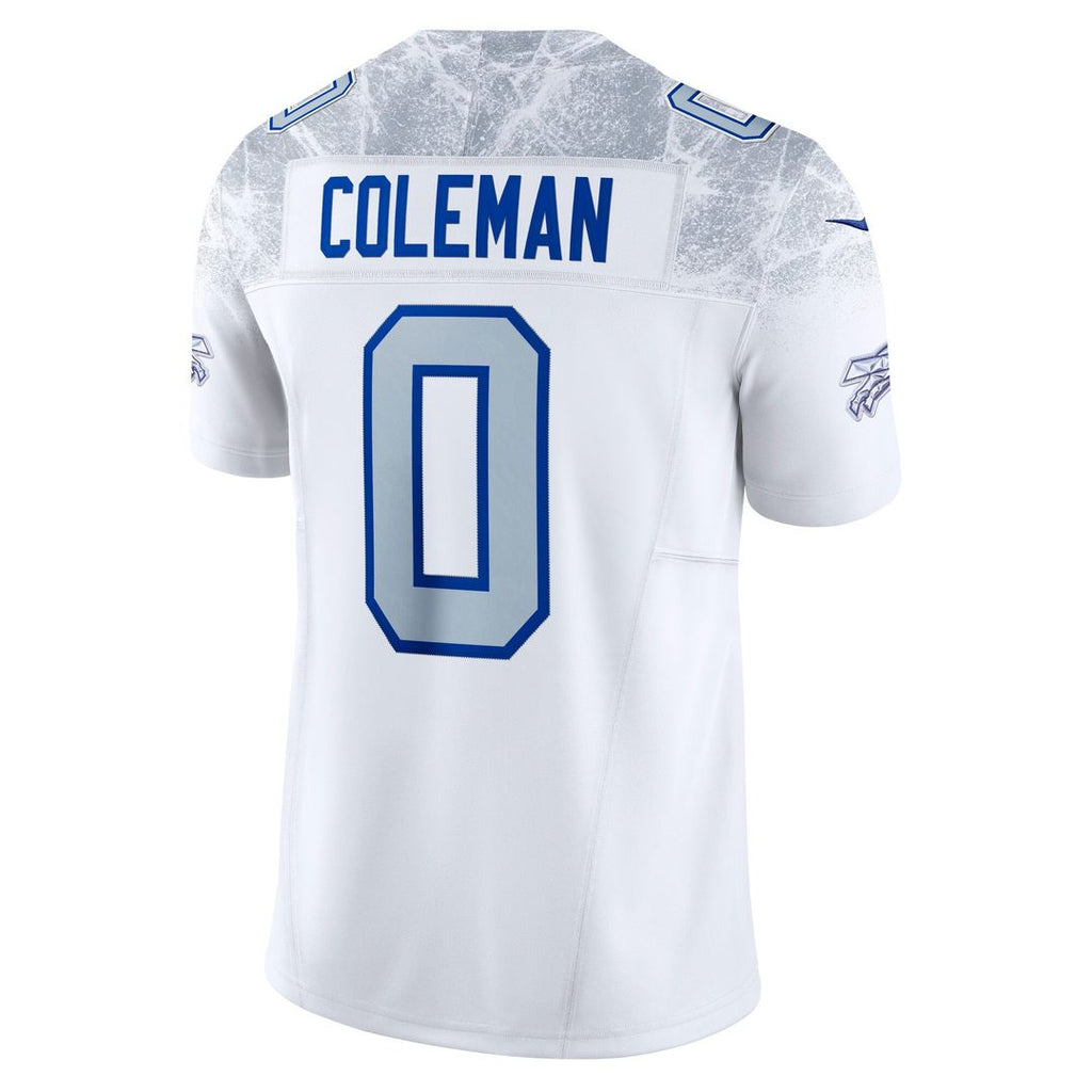 Buffalo Bills Keon Coleman White Rivalries Collection Stitched Limited Jersey product image 3, provided for visual reference
