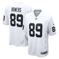 Las Vegas Raiders Brock Bowers White Game Jersey product image 1, provided for visual reference and product detail review