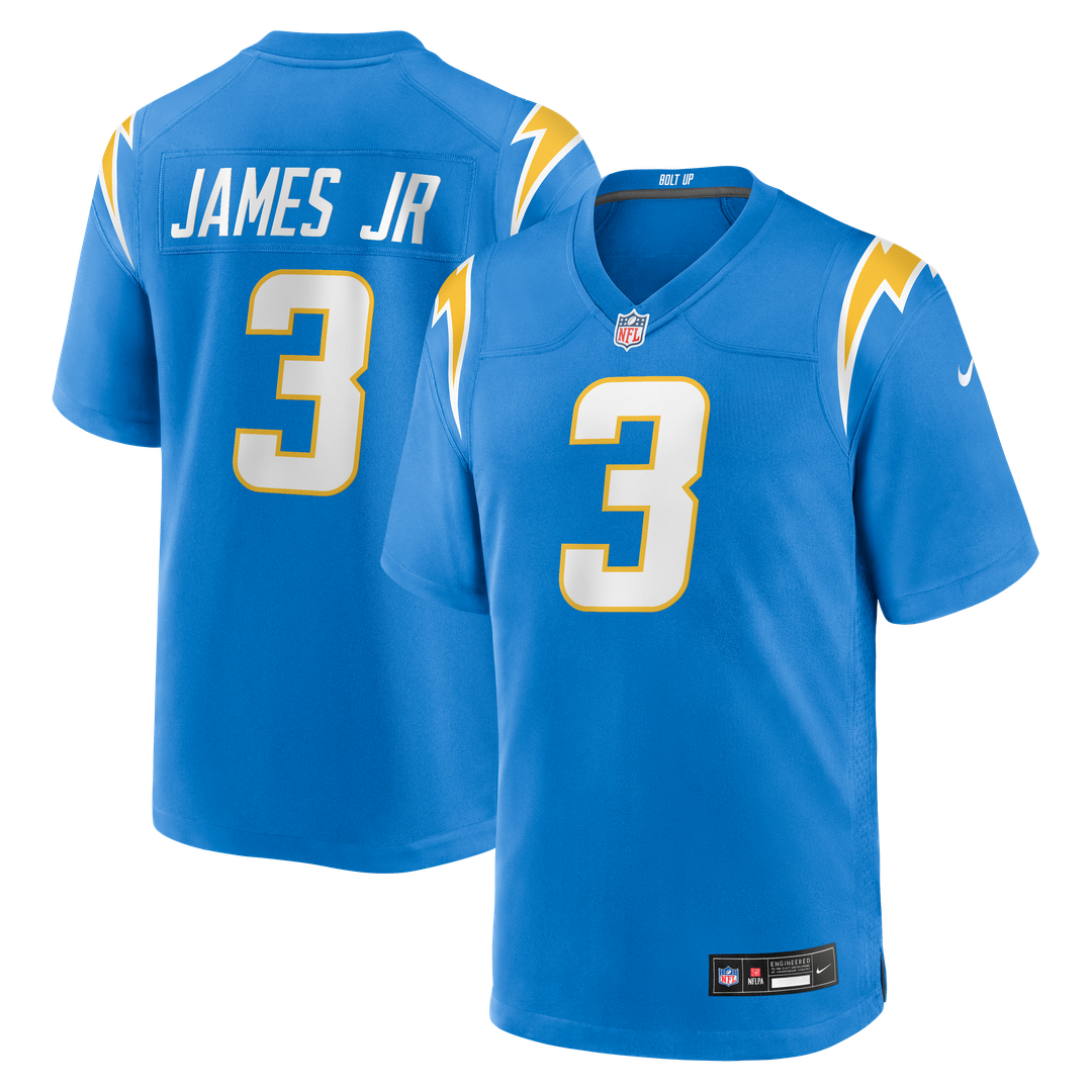 Los Angeles Chargers Derwin James Jr. Powder Blue Game Jersey product image 1, provided for visual reference and product