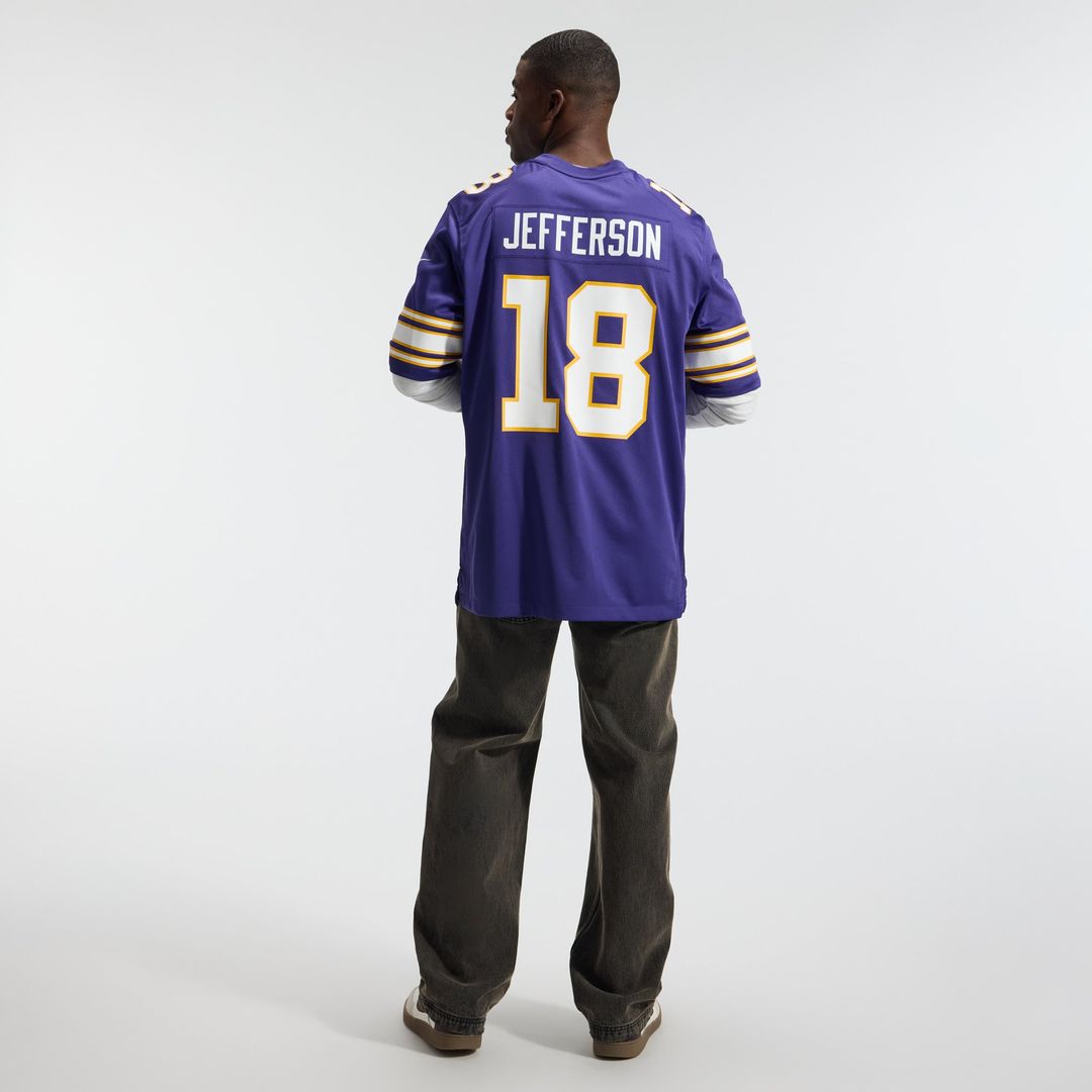 Minnesota Vikings Justin Jefferson White Alternate Game Player Jersey product image 31, provided for visual reference and