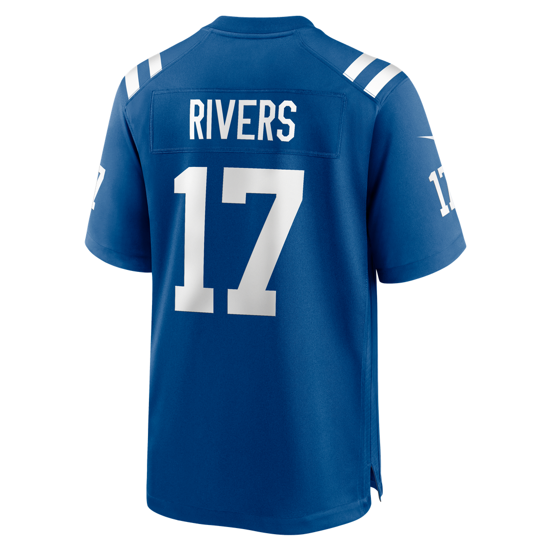 Indianapolis Colts Philip Rivers Royal Game Jersey product image 3, provided for visual reference and product detail review