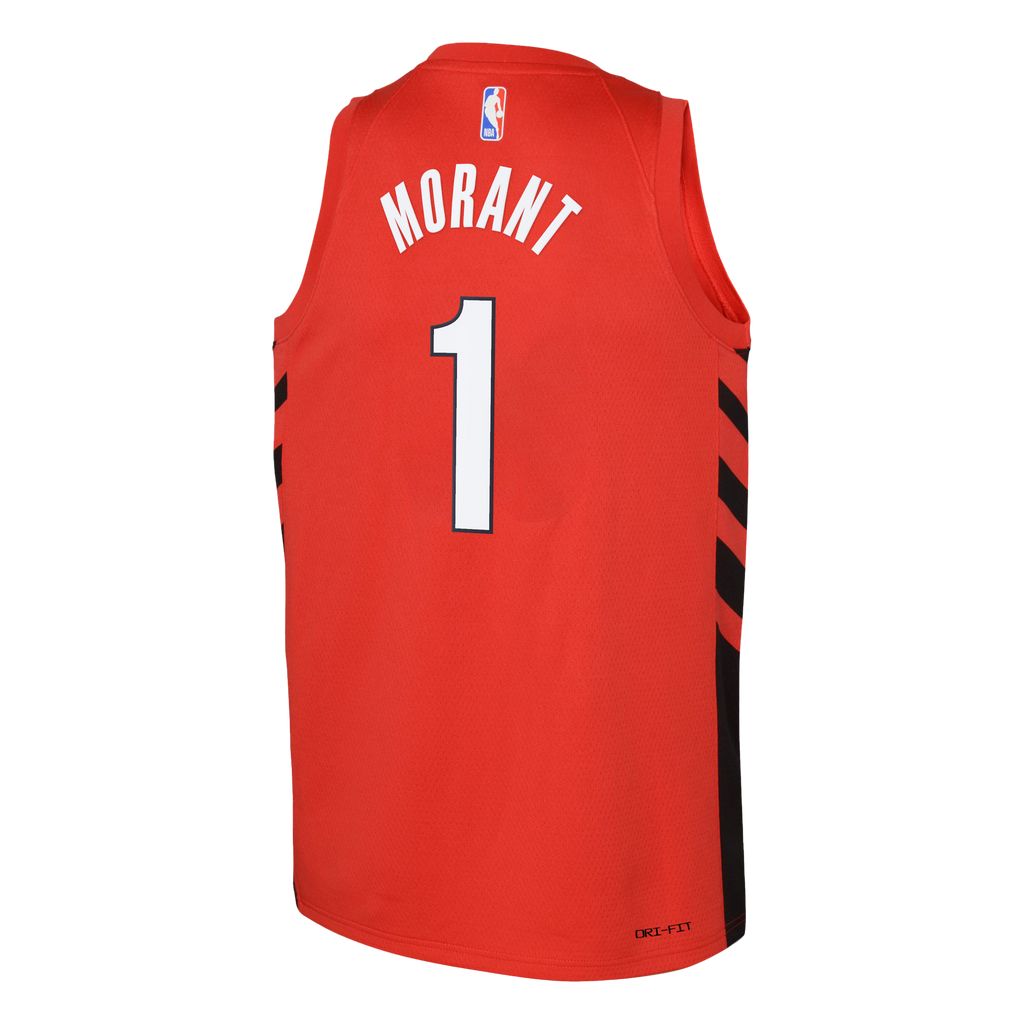 Ja Morant Portland Trail Blazers Statement Edition Swingman Jersey - Red - Youth product image 4, provided for visual