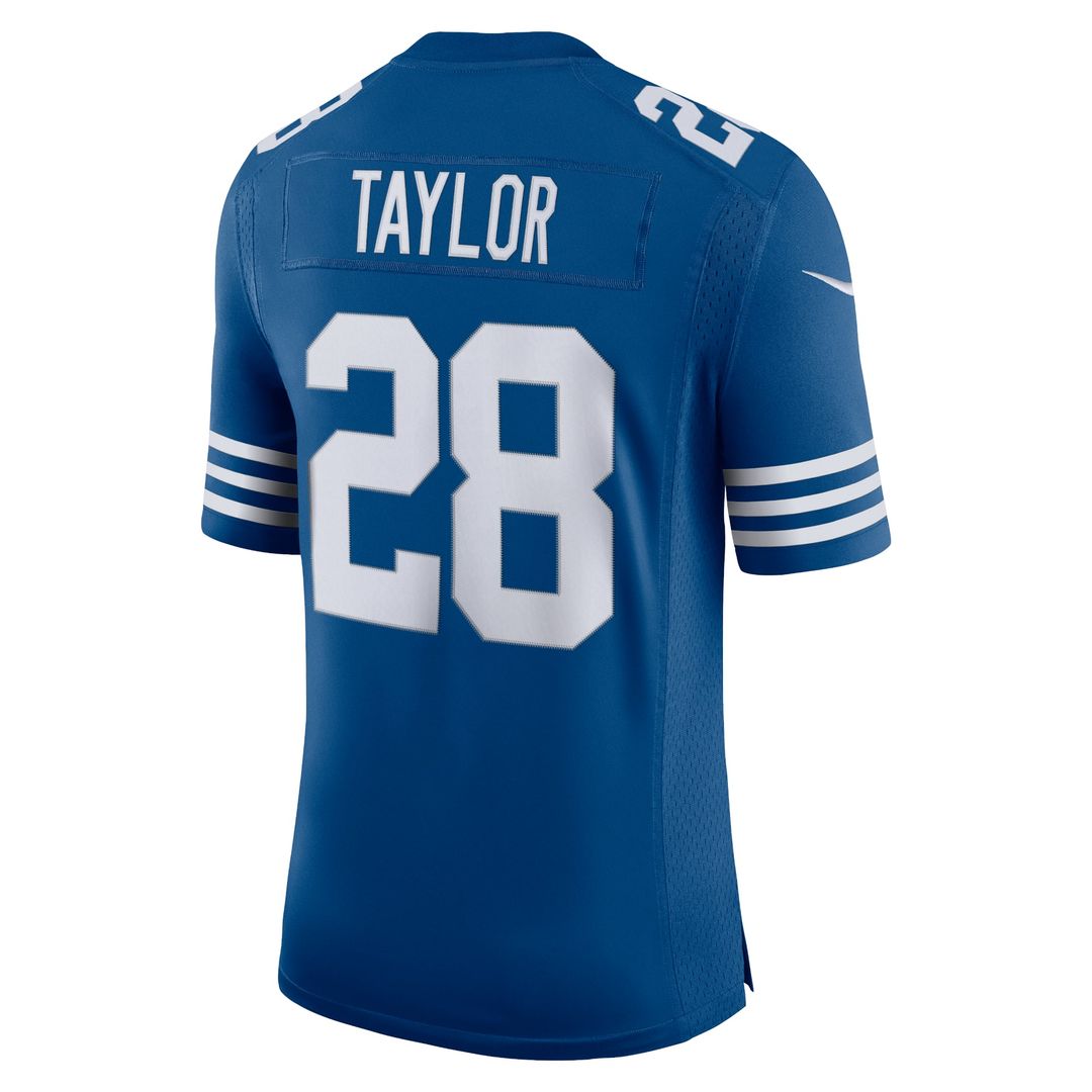 Indianapolis Colts Jonathan Taylor Royal Alternate Vapor Limited Jersey product image 3, provided for visual reference and