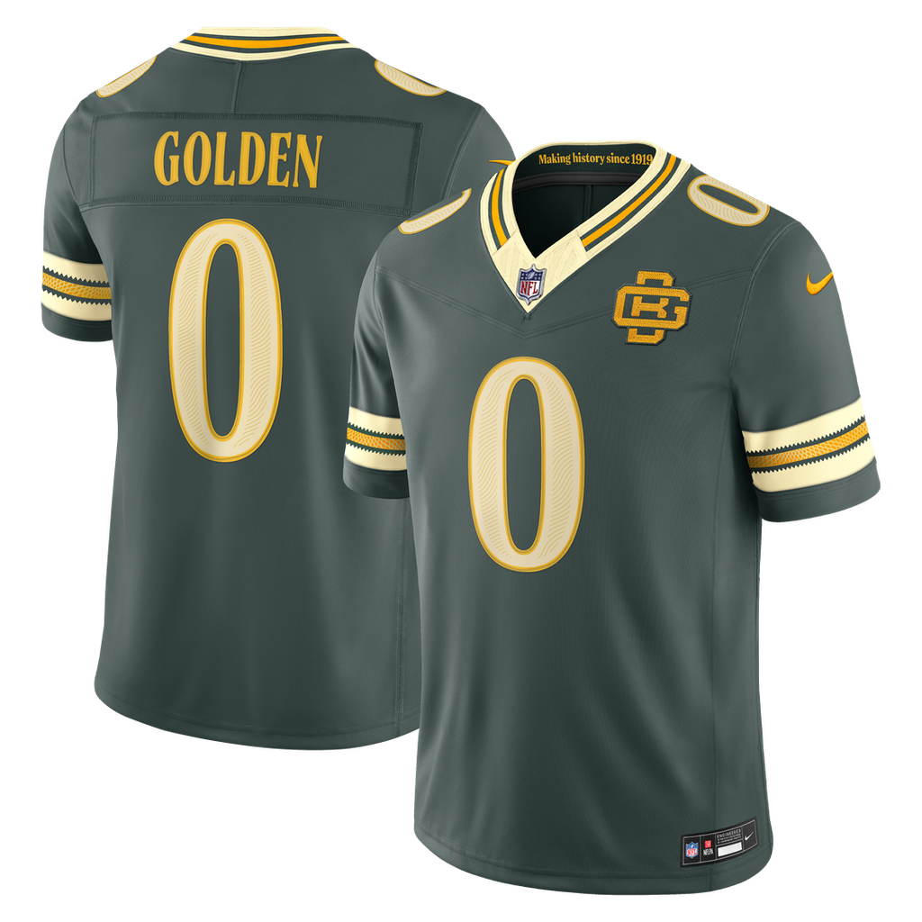 Green Bay Packers Matthew Golden Green 2026 Rivalries Collection Stitched Limited Jersey product image 1, provided for