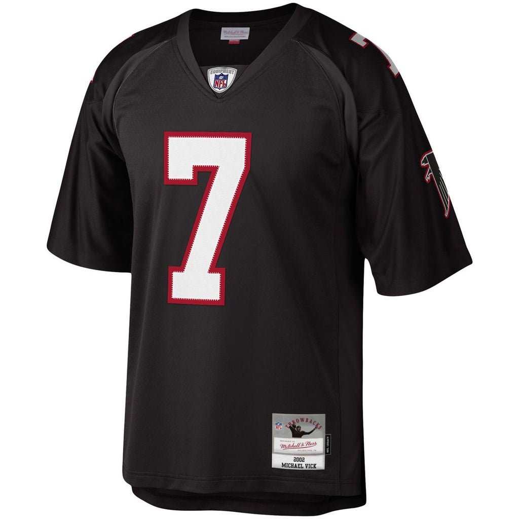 Atlanta Falcons Michael Vick Black Legacy Replica Jersey product image 2, provided for visual reference and product detail