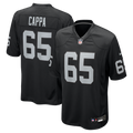Las Vegas Raiders Alex Cappa Black Team Game Jersey product image 1, provided for visual reference and product detail review