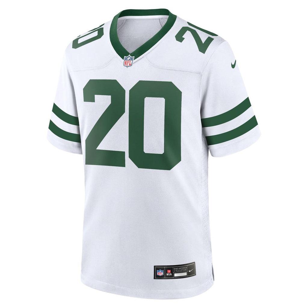 New York Jets Breece Hall Legacy White Game Jersey product image 5, provided for visual reference and product detail review
