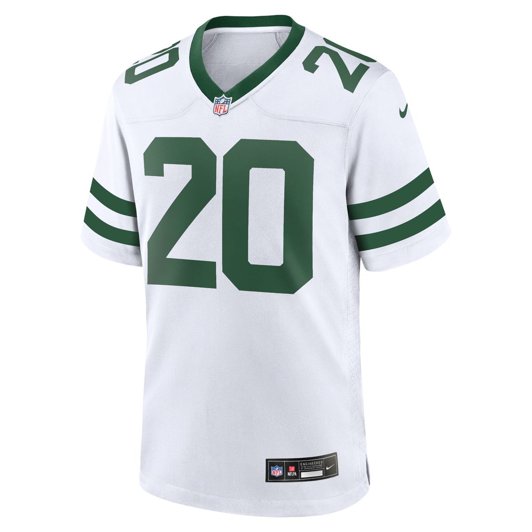 New York Jets Breece Hall Legacy White Game Jersey product image 5, provided for visual reference and product detail review