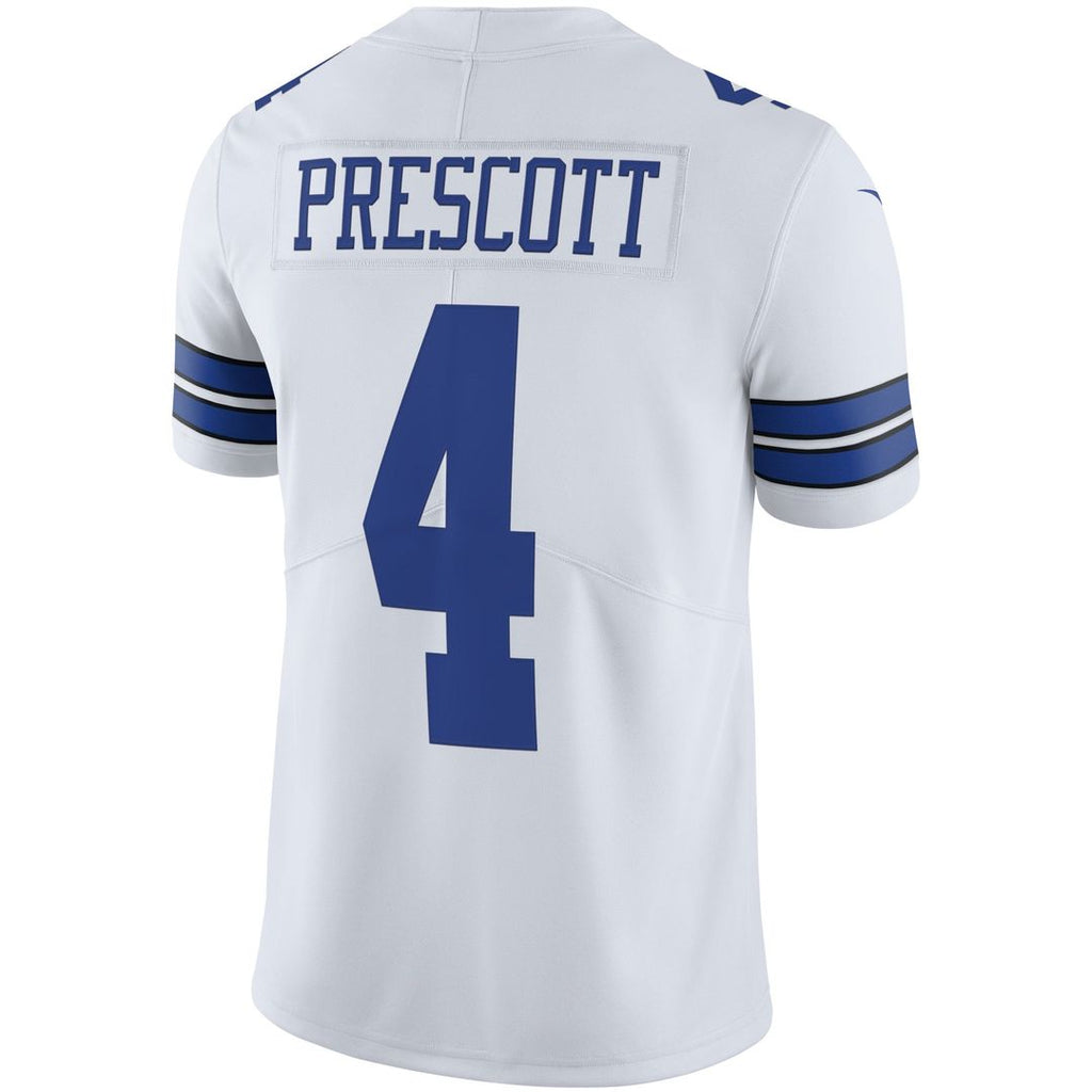 Dallas Cowboys Dak Prescott White Vapor Limited Player Jersey product image 6, provided for visual reference and product