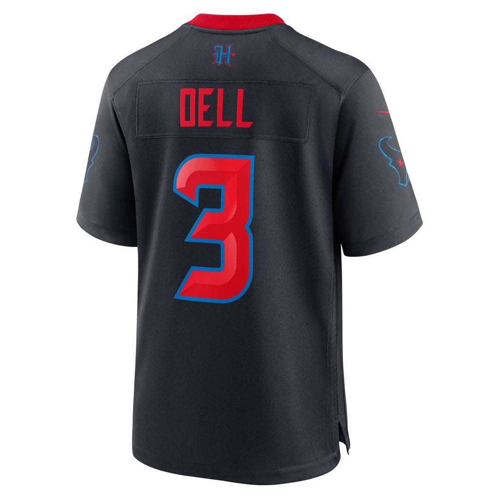 Houston Texans Tank Dell Navy 2nd Alternate Game Jersey product image 3, provided for visual reference and product detail