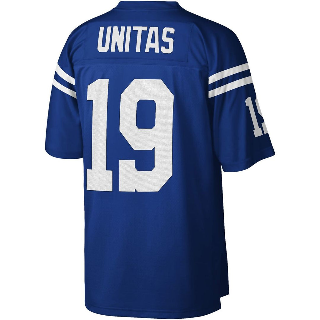 Baltimore Colts Johnny Unitas Royal Legacy Replica Jersey product image 3, provided for visual reference and product detail