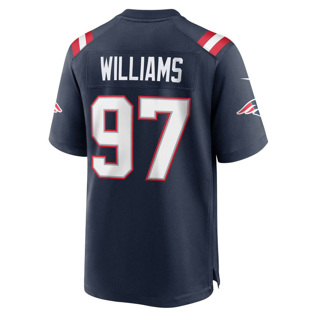 New England Patriots Milton Williams Navy Team Game Jersey product image 5, provided for visual reference and product detail