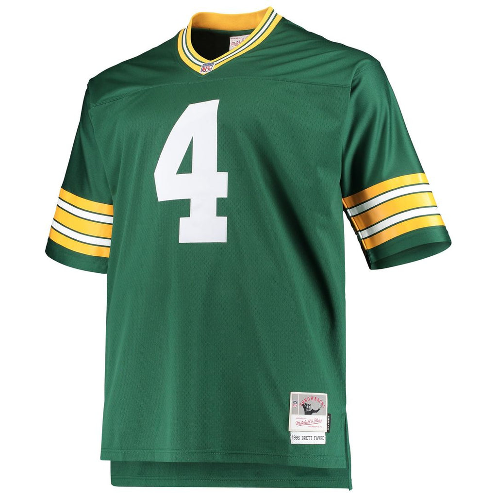 Green Bay Packers Brett Favre Green Big & Tall 1996 Retired Player Replica Jersey product image 2, provided for visual