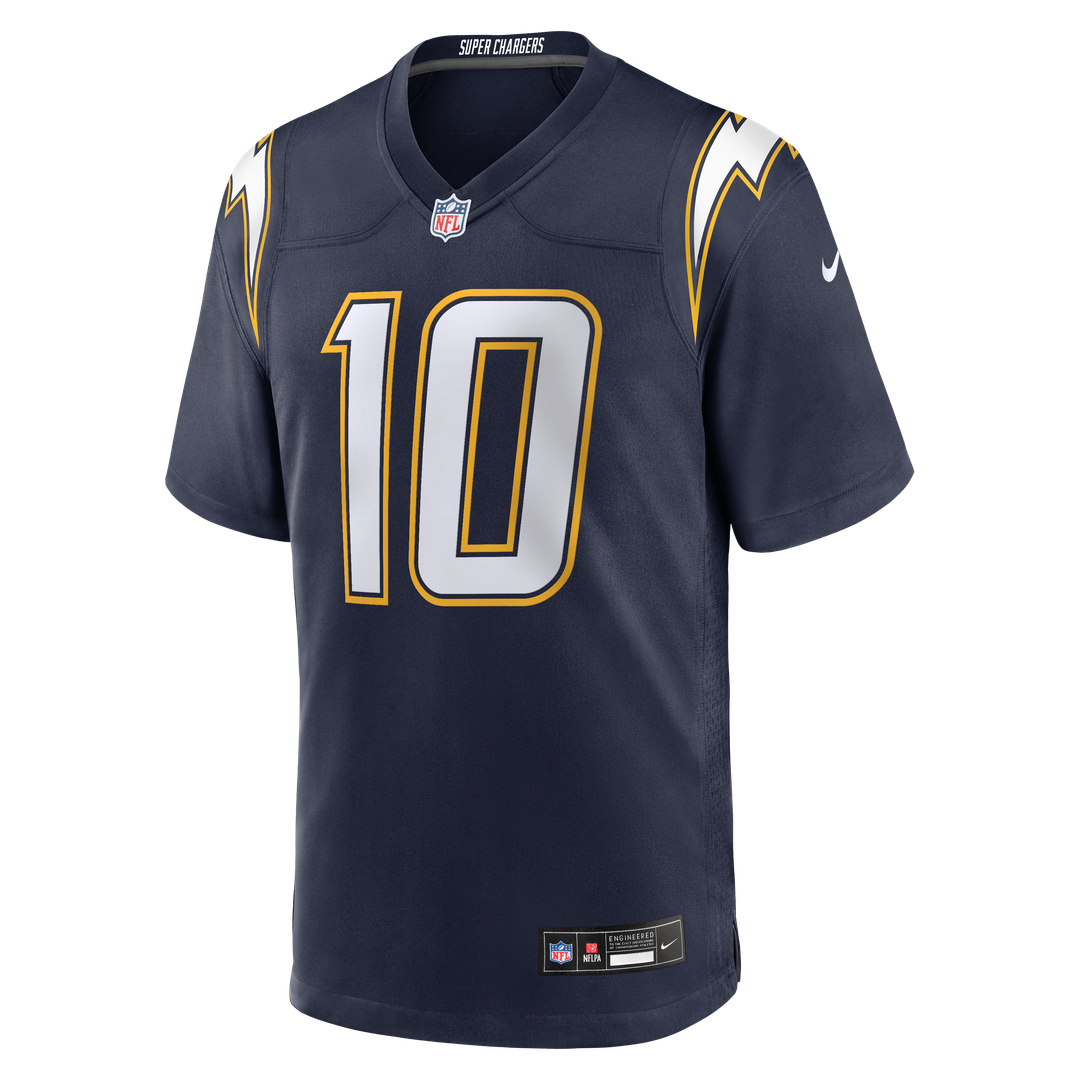 Los Angeles Chargers Justin Herbert Navy Alternate Super Chargers Game Player Jersey product image 19, provided for visual