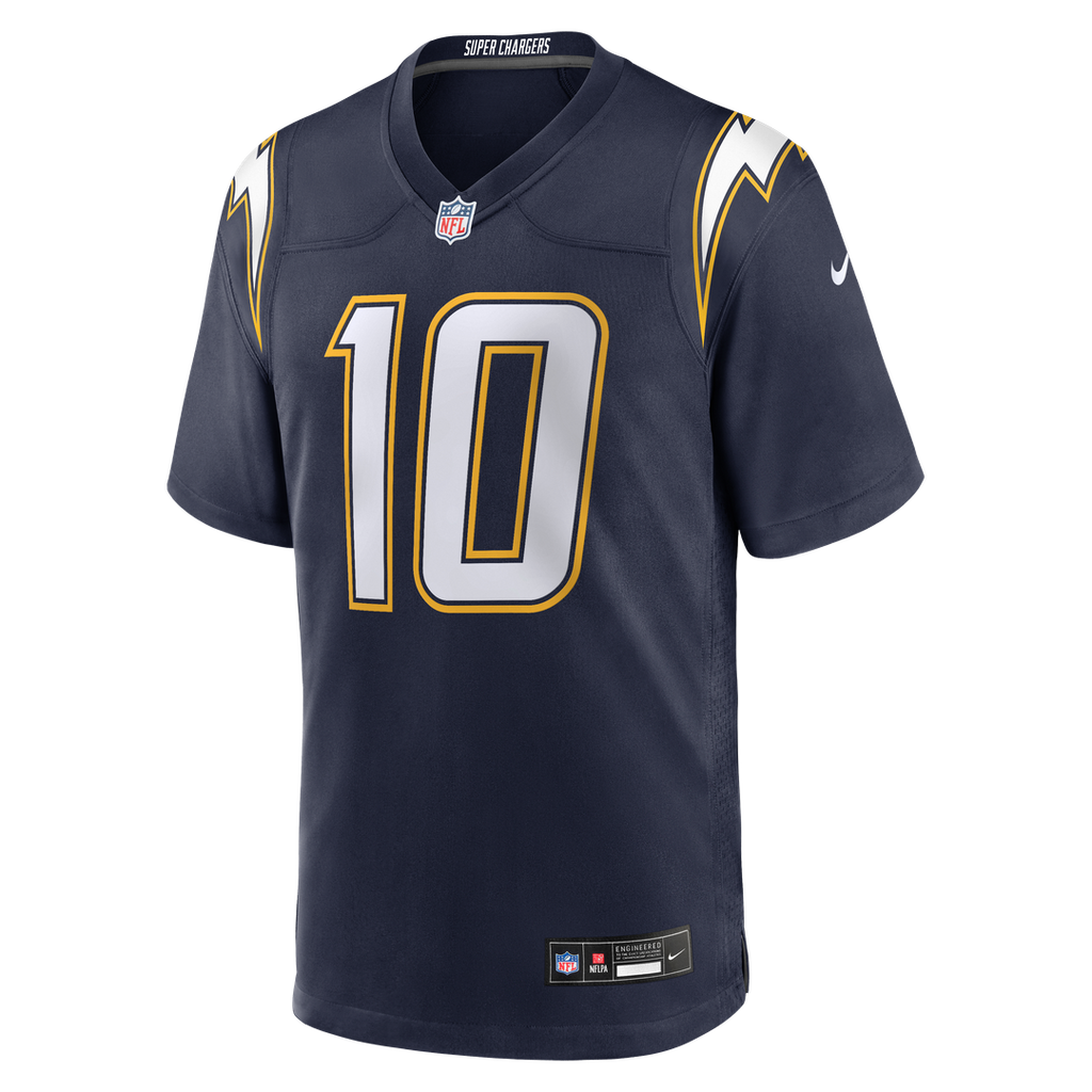 Los Angeles Chargers Justin Herbert Gold Alternate Charger Power Game Player Jersey product image 12, provided for visual