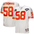 Kansas City Chiefs 1994 Derrick Thomas White Authentic Throwback Retired Player Jersey product image 1, provided for visual