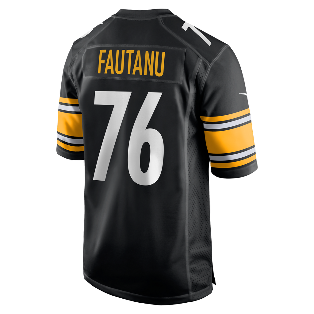 Pittsburgh Steelers Troy Fautanu Black Player Game Jersey product image 3, provided for visual reference and product detail