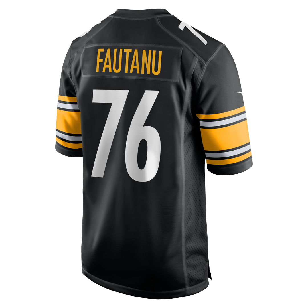 Pittsburgh Steelers Troy Fautanu Black Player Game Jersey product image 3, provided for visual reference and product detail