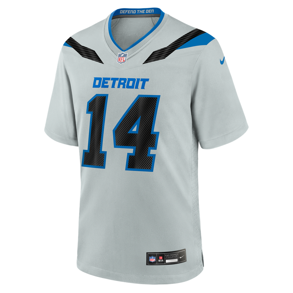 Detroit Lions Amon-Ra St. Brown Silver 2026 Rivalries Collection Game Jersey product image 2, provided for visual reference