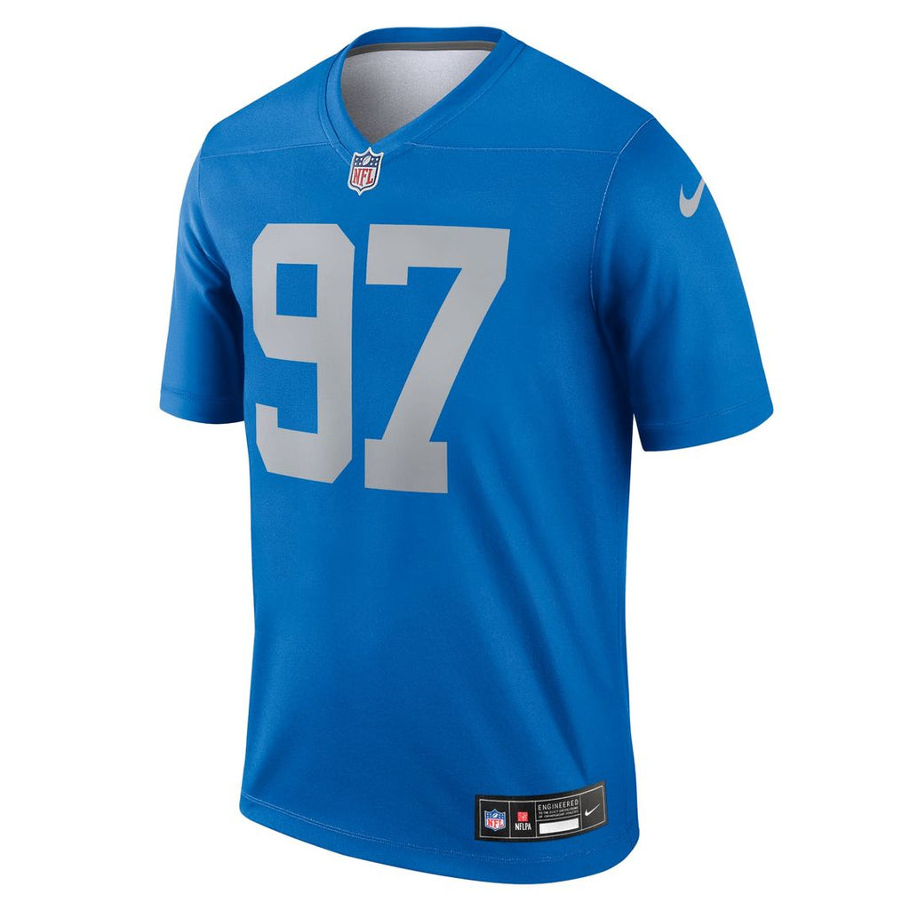 Detroit Lions Aidan Hutchinson Blue Legend Player Performance Top product image 2, provided for visual reference and product