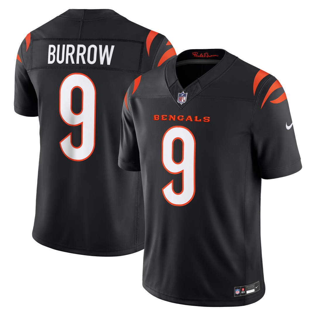 Cincinnati Bengals Joe Burrow White Vapor F.U.S.E. Stitched Limited Jersey product image 7, provided for visual reference
