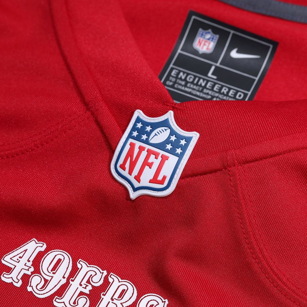 San Francisco 49ers Nick Bosa Scarlet Player Game Jersey product image 12, provided for visual reference and product detail