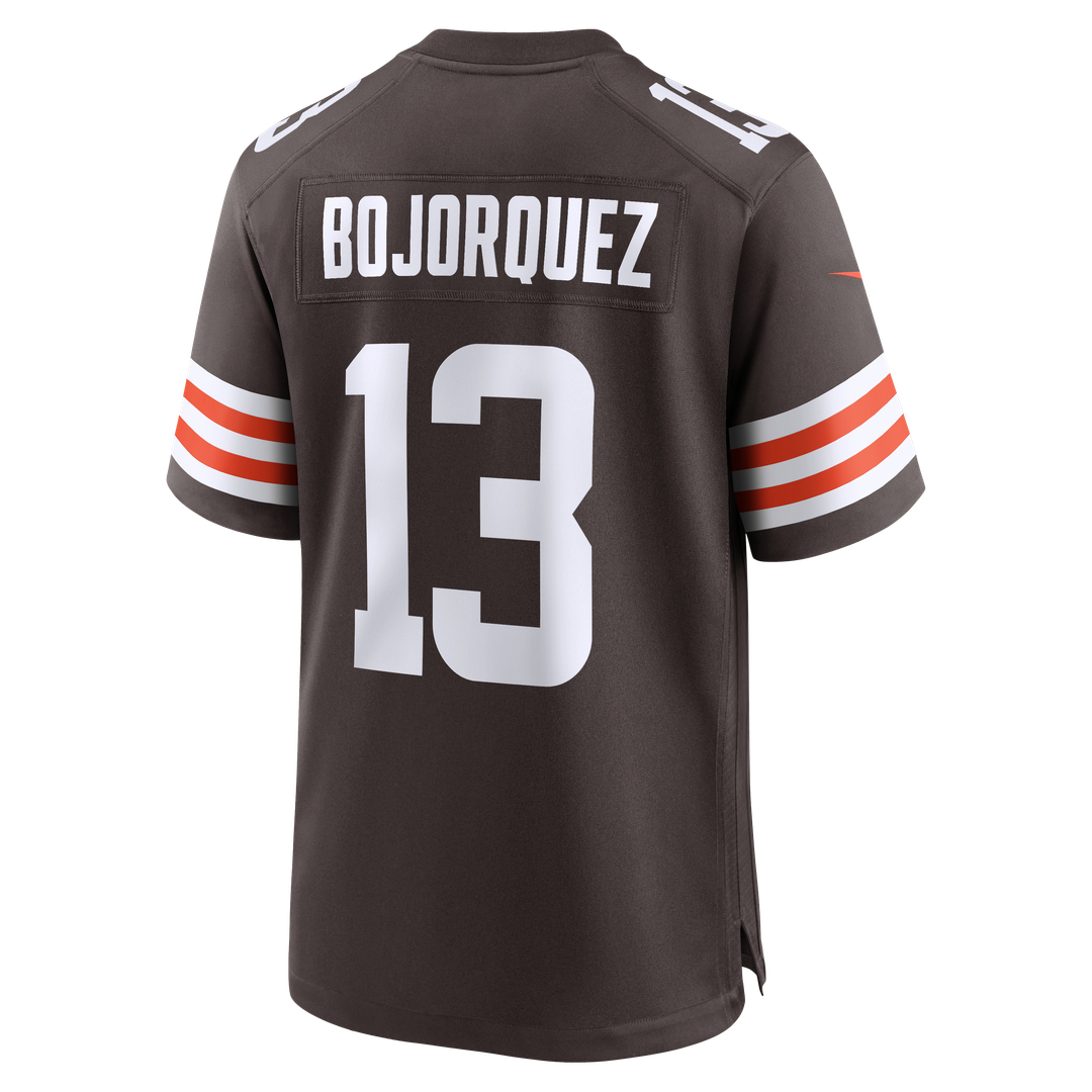 Cleveland Browns Corey Bojorquez Brown Game Jersey product image 3, provided for visual reference and product detail review