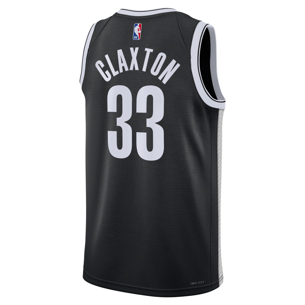 Brooklyn Nets Nike Icon Edition Swingman Jersey - Black product image 3
