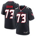 Houston Texans Derrick Graham Navy Team Game Jersey product image 1, provided for visual reference and product detail review
