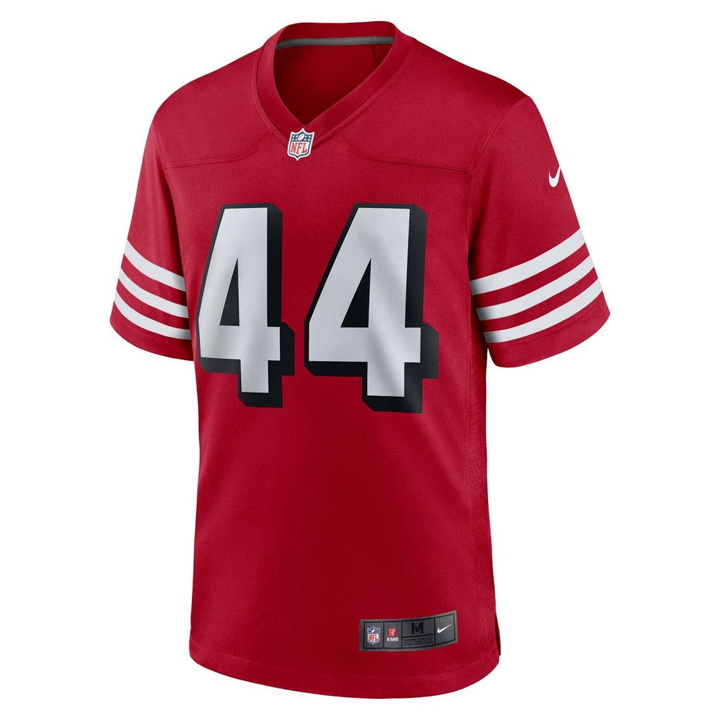San Francisco 49ers Kyle Juszczyk Scarlet Alternate Game Jersey product image 2, provided for visual reference and product