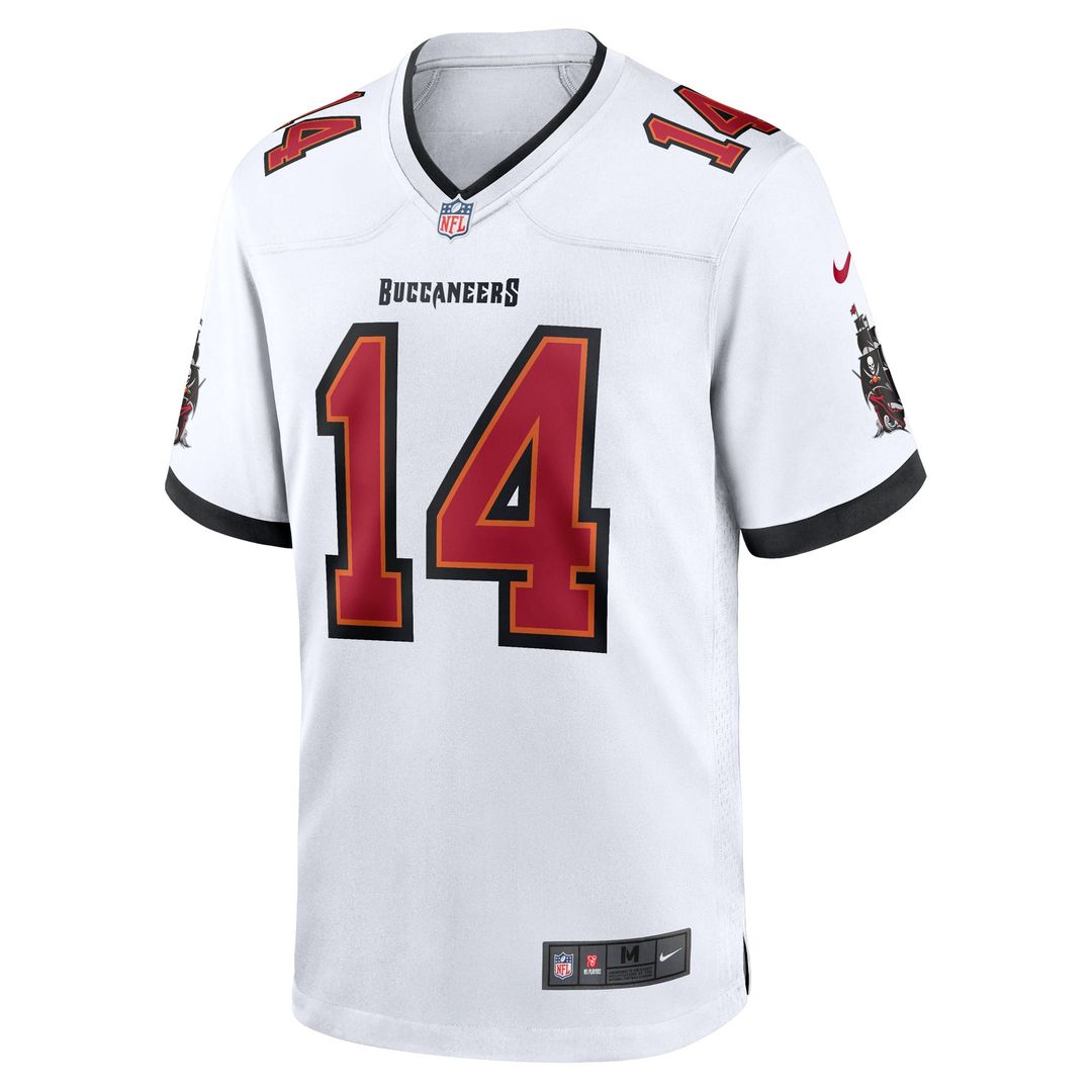Tampa Bay Buccaneers Chris Godwin Jr. White Game Player Jersey product image 2, provided for visual reference and product