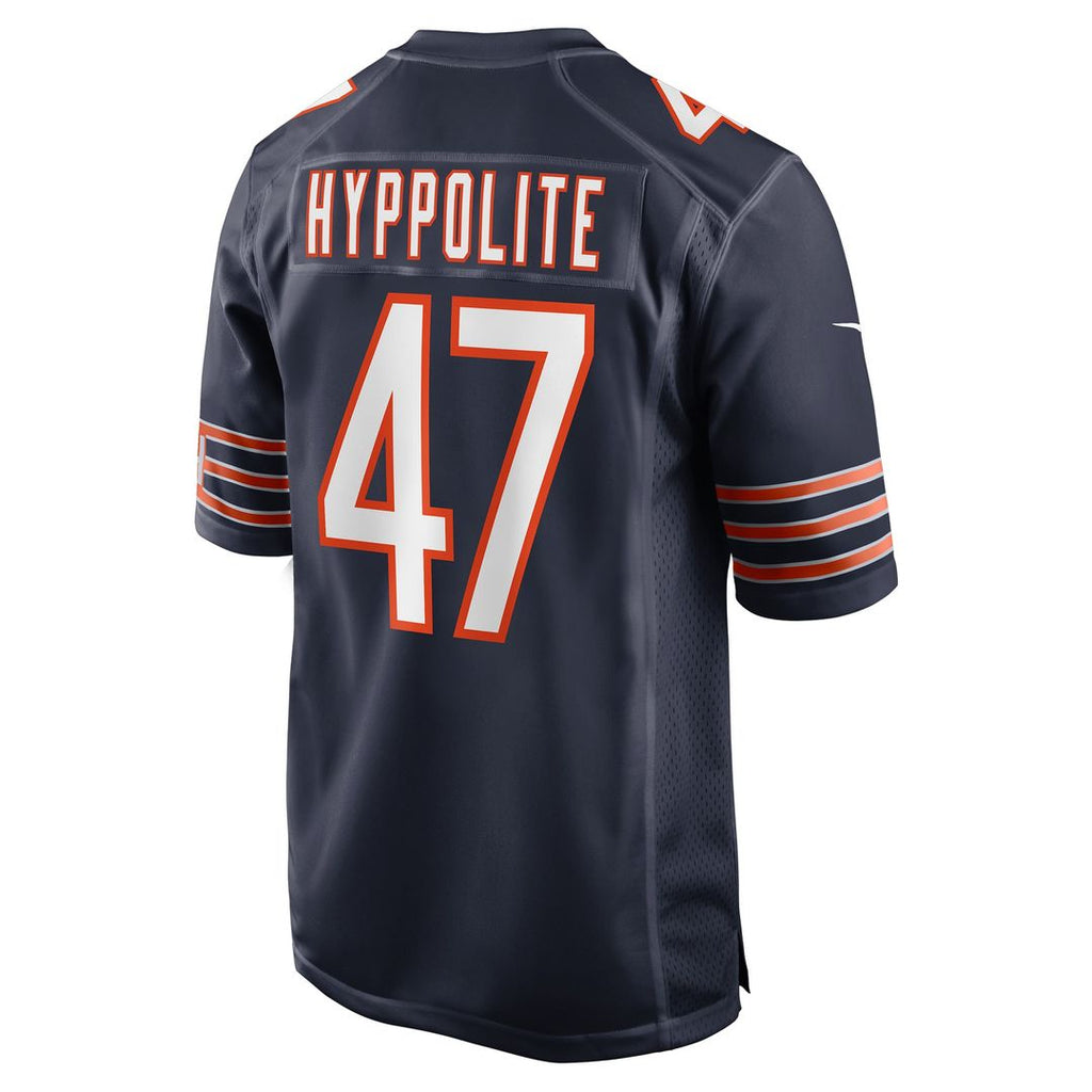 Chicago Bears Ruben Hyppolite II Navy Team Game Jersey product image 3, provided for visual reference and product detail