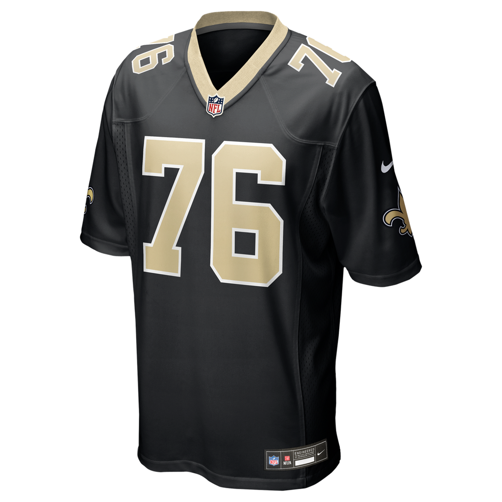 New Orleans Saints Will Clapp Black Team Game Jersey product image 2, provided for visual reference and product detail review