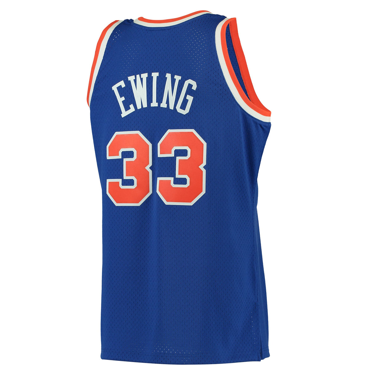 New York Knicks Patrick Ewing Mitchell & Ness Blue 1991/92 Hardwood Classics Swingman Jersey for Men product image 4,