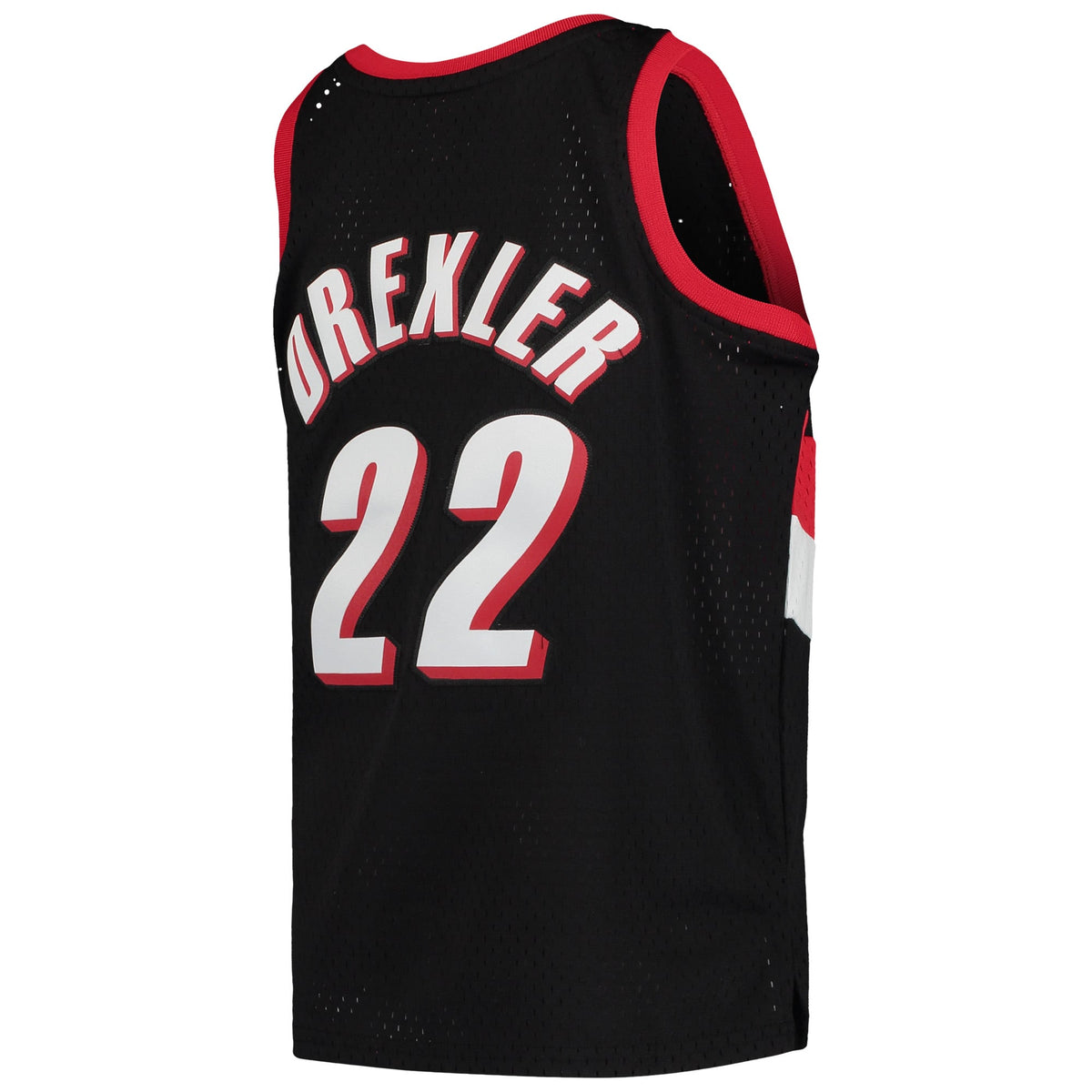Youth Portland Trail Blazers Clyde Drexler Mitchell & Ness Black 1991/92 Hardwood Classics Swingman Jersey product image 4,