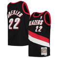 Youth Portland Trail Blazers Clyde Drexler Mitchell & Ness Black 1991/92 Hardwood Classics Swingman Jersey product image 1,