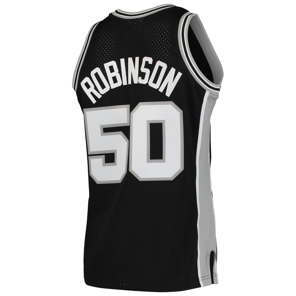 San Antonio Spurs David Robinson Mitchell & Ness Black 1991/92 Hardwood Classics Swingman Jersey for Men product image 4,