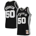 San Antonio Spurs David Robinson Mitchell & Ness Black 1991/92 Hardwood Classics Swingman Jersey for Men product image 1,