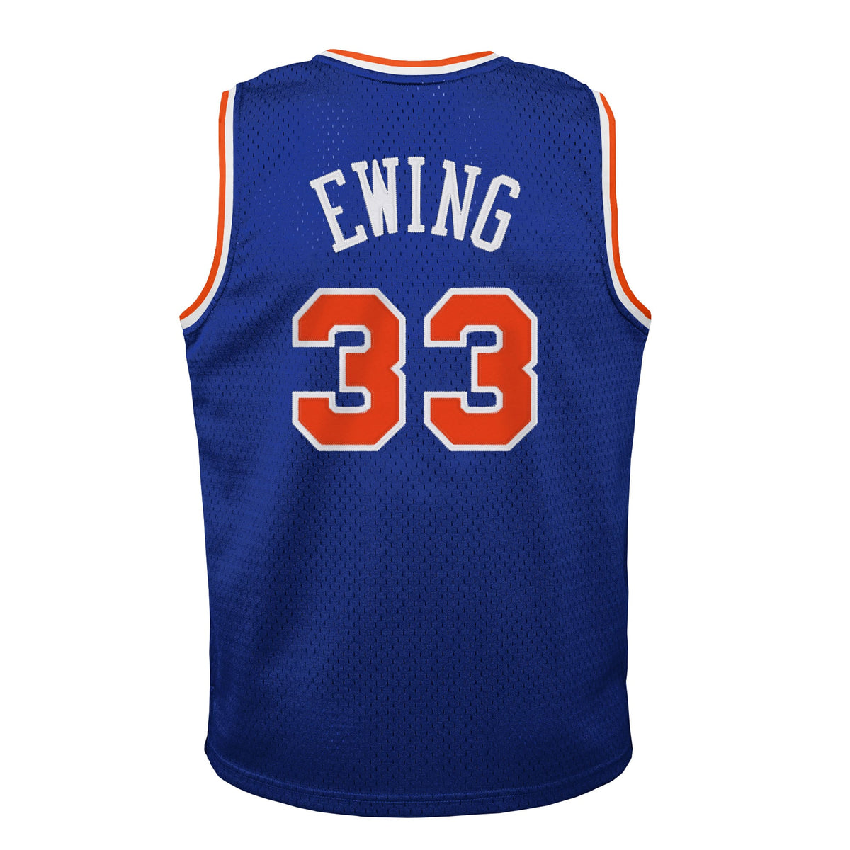 Toddler New York Knicks Patrick Ewing Blue 1991/92 Swingman Jersey product image 4, provided for visual reference and