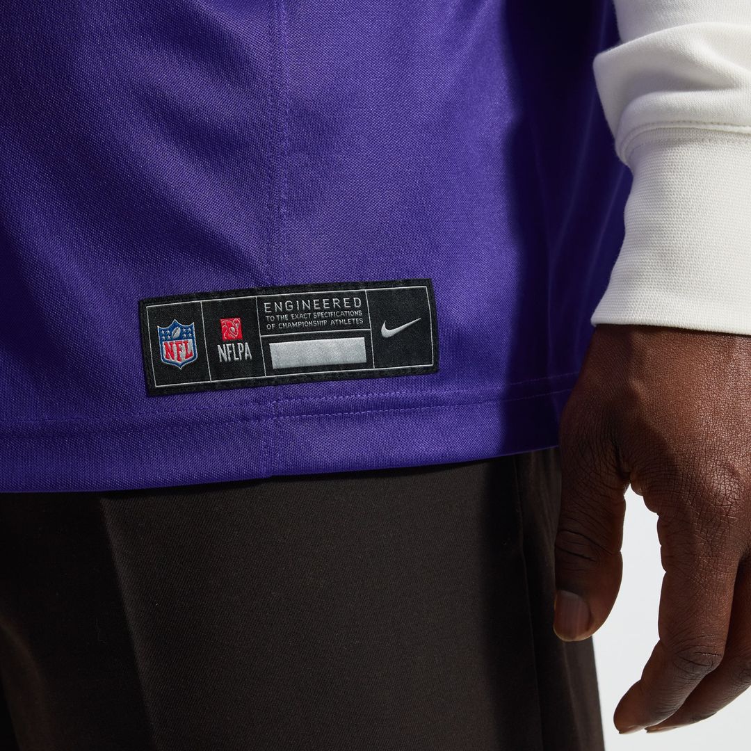Minnesota Vikings Justin Jefferson White Alternate Vapor F.U.S.E. Stitched Limited Jersey product image 16, provided for
