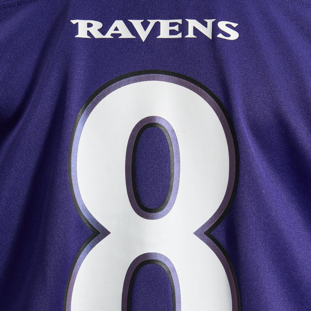 Baltimore Ravens Lamar Jackson Purple Team Game Jersey product image 10, provided for visual reference and product detail