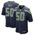 Seattle Seahawks Jared Ivey College Navy Team Game Jersey product image 1, provided for visual reference and product detail