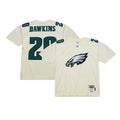 Philadelphia Eagles Brian Dawkins Cream Chainstitch Legacy Jersey product image 1, provided for visual reference and product