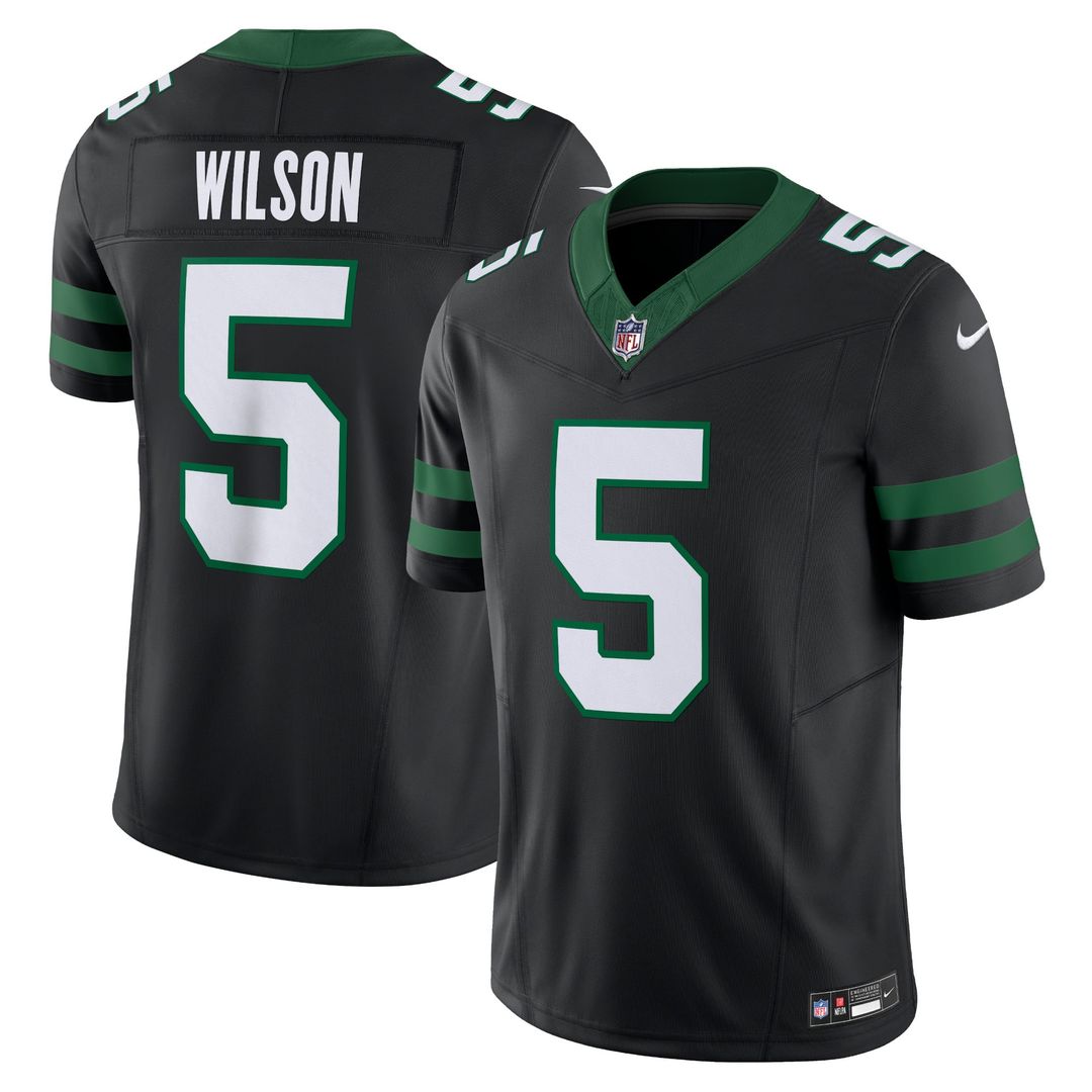 New York Jets Garrett Wilson Legacy White Vapor F.U.S.E. Limited Jersey product image 10, provided for visual reference and