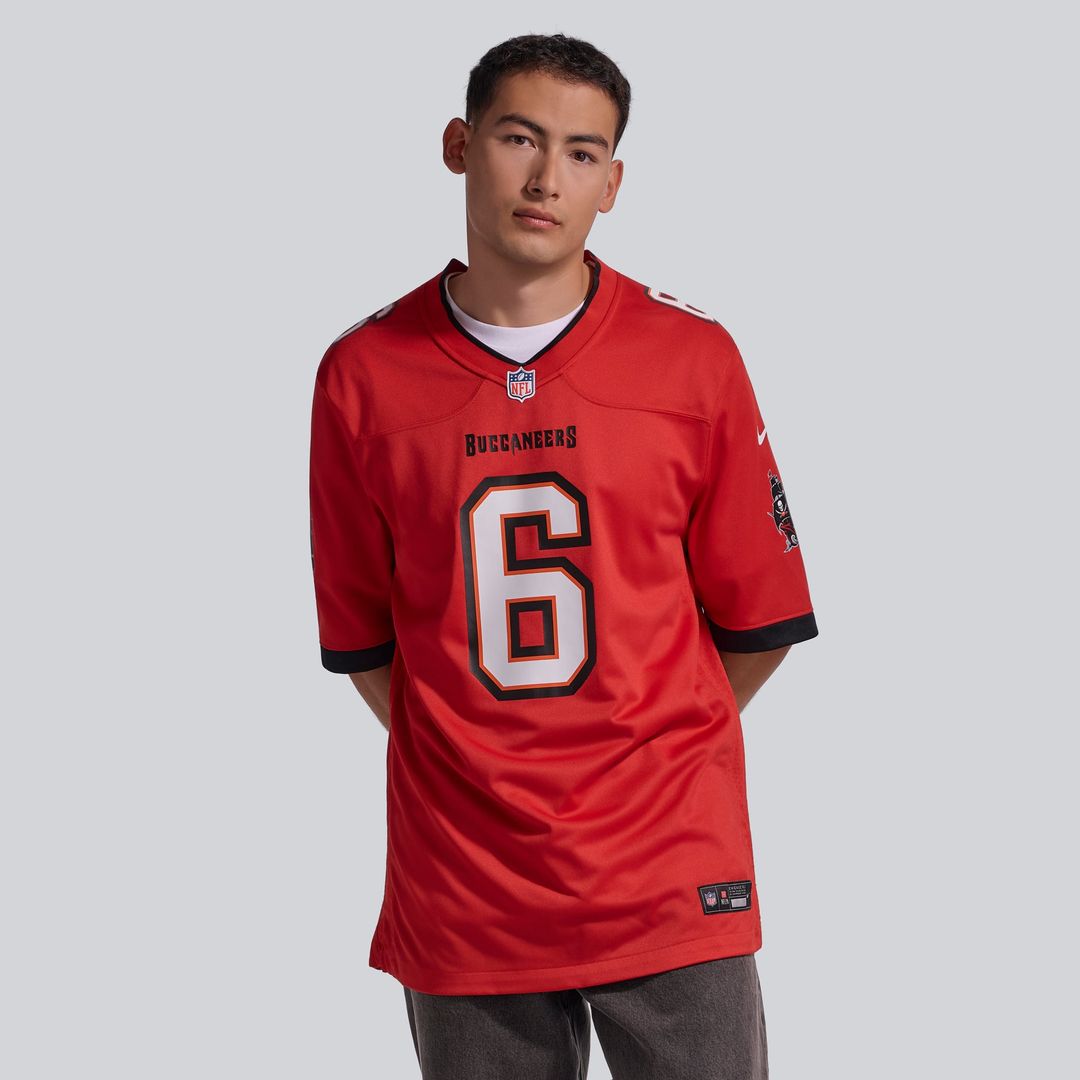 Tampa Bay Buccaneers Baker Mayfield White Away Game Jersey product image 47, provided for visual reference and product